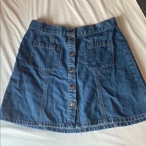 BDG jean skirt with buttons